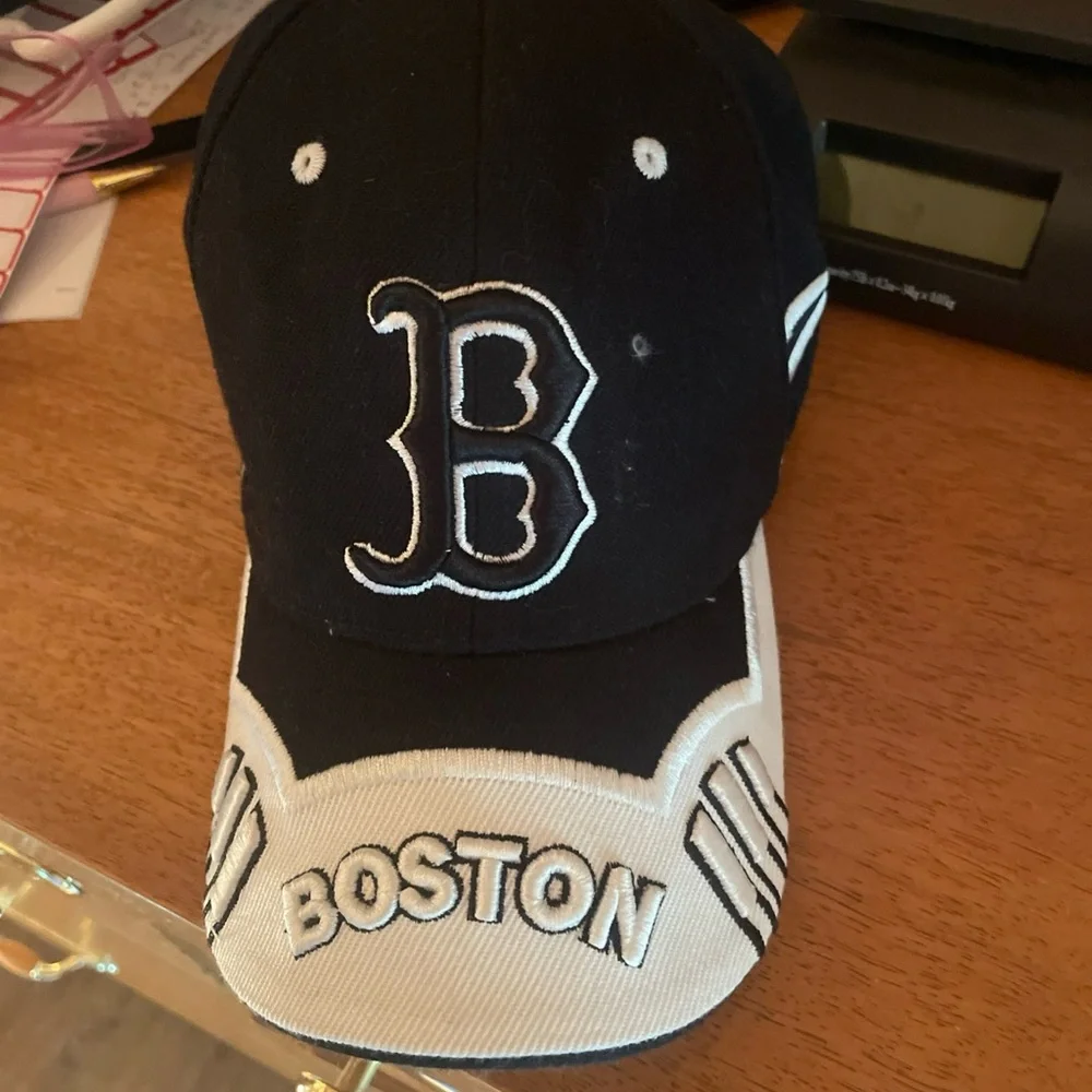Boston Baseball Cap with Embroidered 'B'